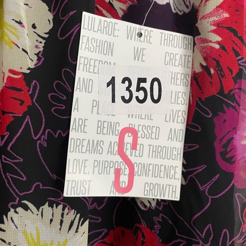 Lularoe Bright Floral Lola Skirt - Picture 7 of 9